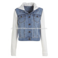 Men's jean jacket short jeans with long sleeves denim jacket accept OEM service